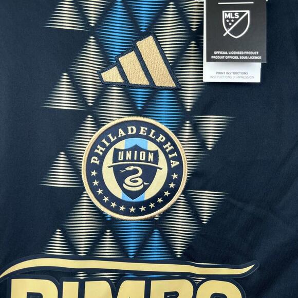 Adidas Philadelphia Union 2024-25 Home Jersey Womens M Navy BIMBO MLS IP5995 NWT - Picture 8 of 8